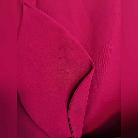 Ted Baker London women's sz 5 (US 12) dark pink dress with bow & 2 pockets - Picture 5 of 8